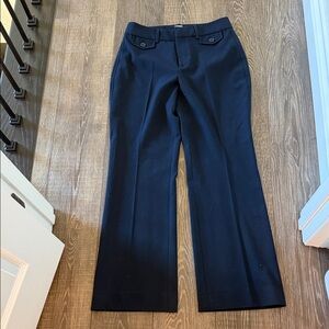 GAP Classic Navy Blue curvy high-rise baby boot Trousers